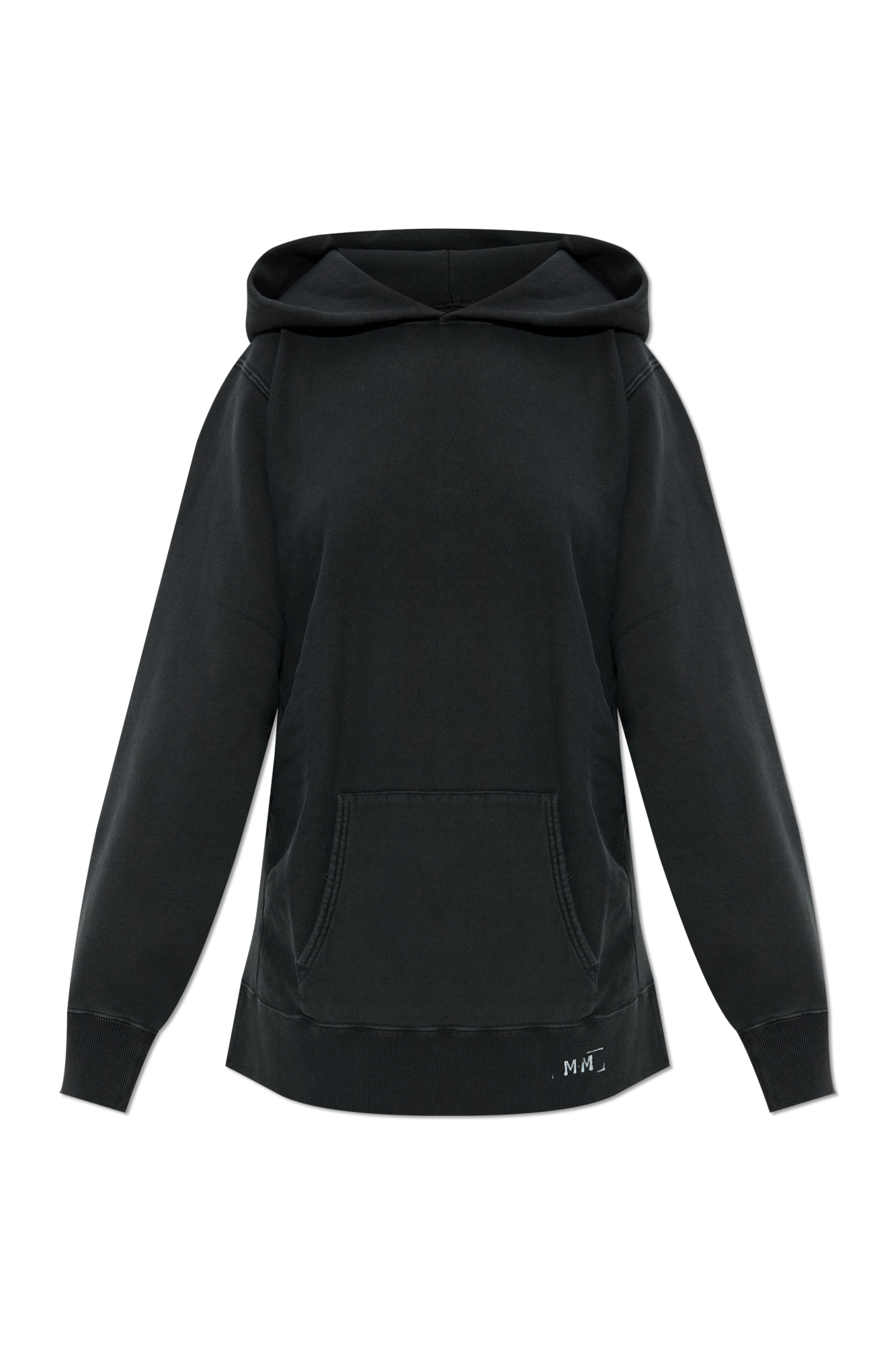 【送料&関税込】Maison Margiela Sweatshirt In Black Cotton Maison Margiela numbers-motif Cotton Sweatshirt | Black